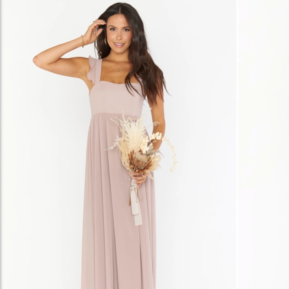 Maxi Dress Show Me Your MuMU - soft beige chiffon